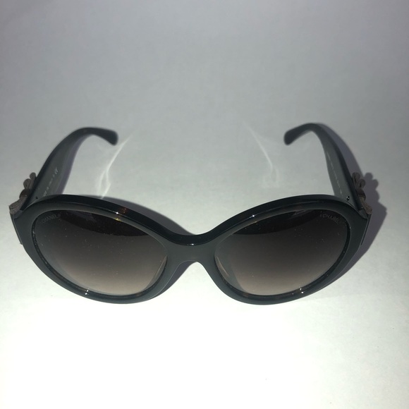Chanel Ribbon Brown Tortoise Women’s Sunglasses - Picture 5 of 5